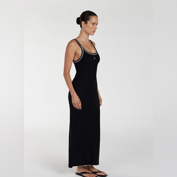 DISSH Signature Contrast Scoop MIDI dress sleeveless size: XL - Picture 3 of 15